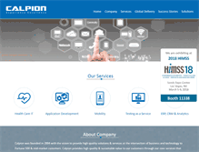 Tablet Screenshot of calpion.com